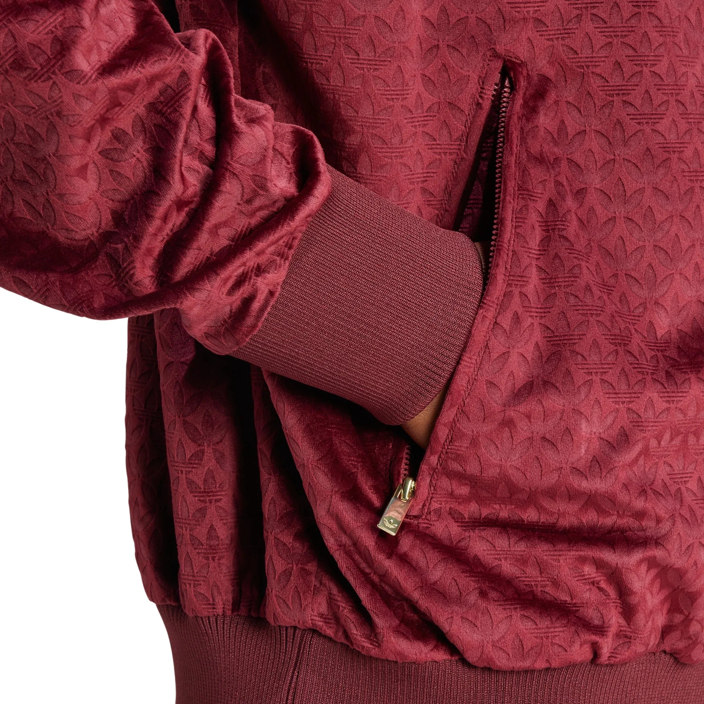 adidas Originals Monogram Track Top - Burgundy - ViaductClothing
