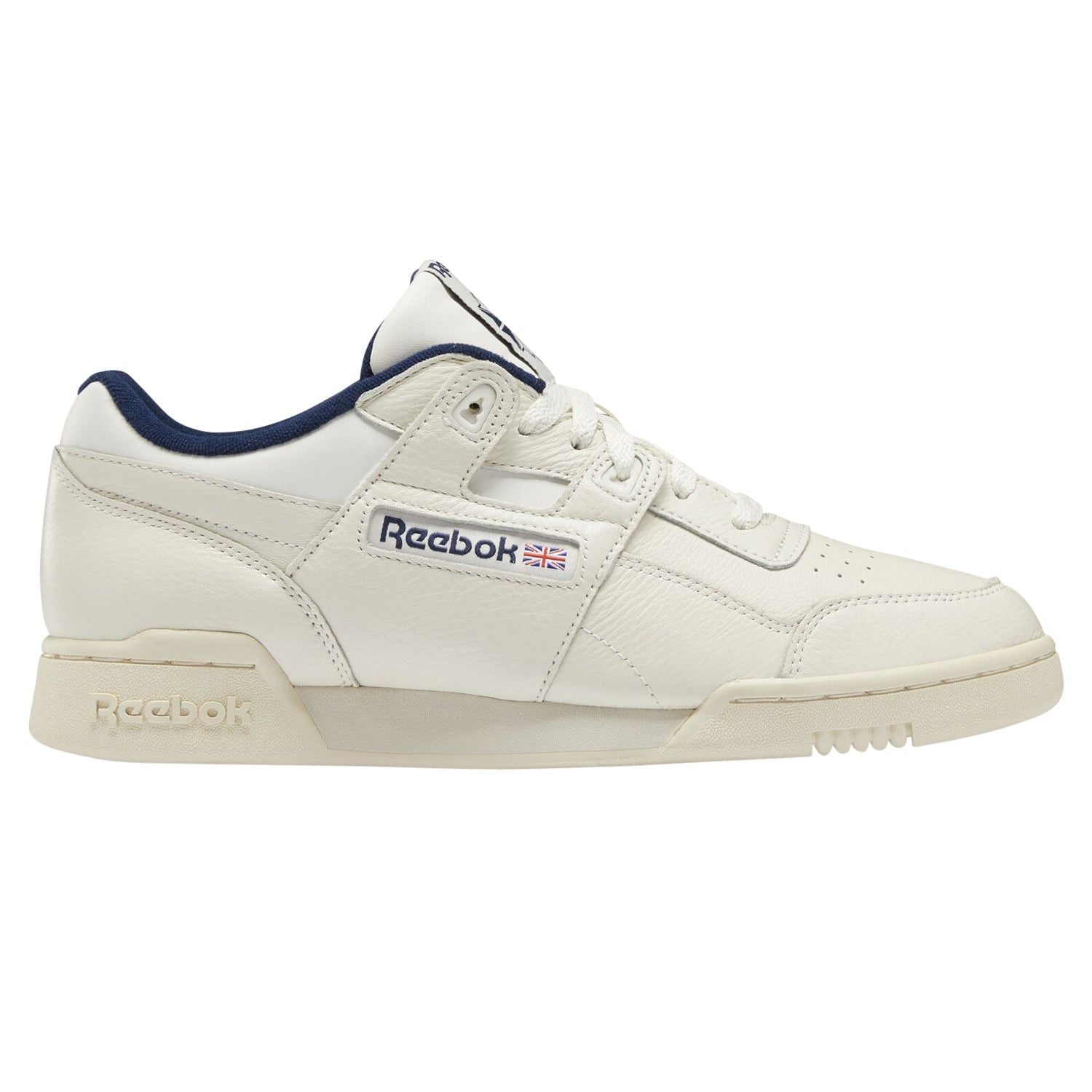 Reebok Classics Workout Plus Shoes - Chalk/Navy - ViaductClothing -  -  