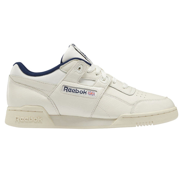 Reebok Classics Workout Plus Shoes - Chalk/Navy - ViaductClothing -  -  