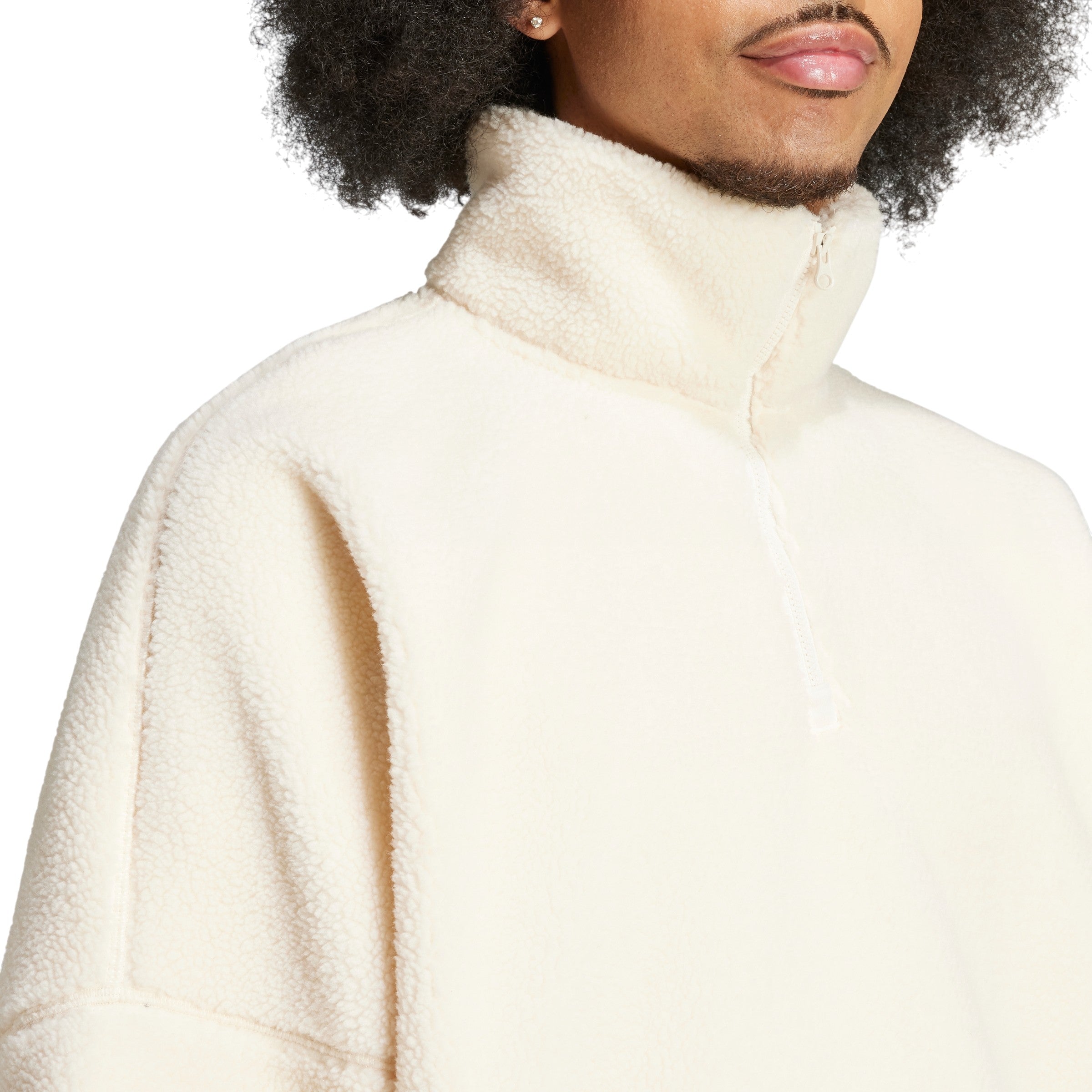 adidas Originals Neuclassics Polar Fleece 1/2 Zip Sweatshirt - White