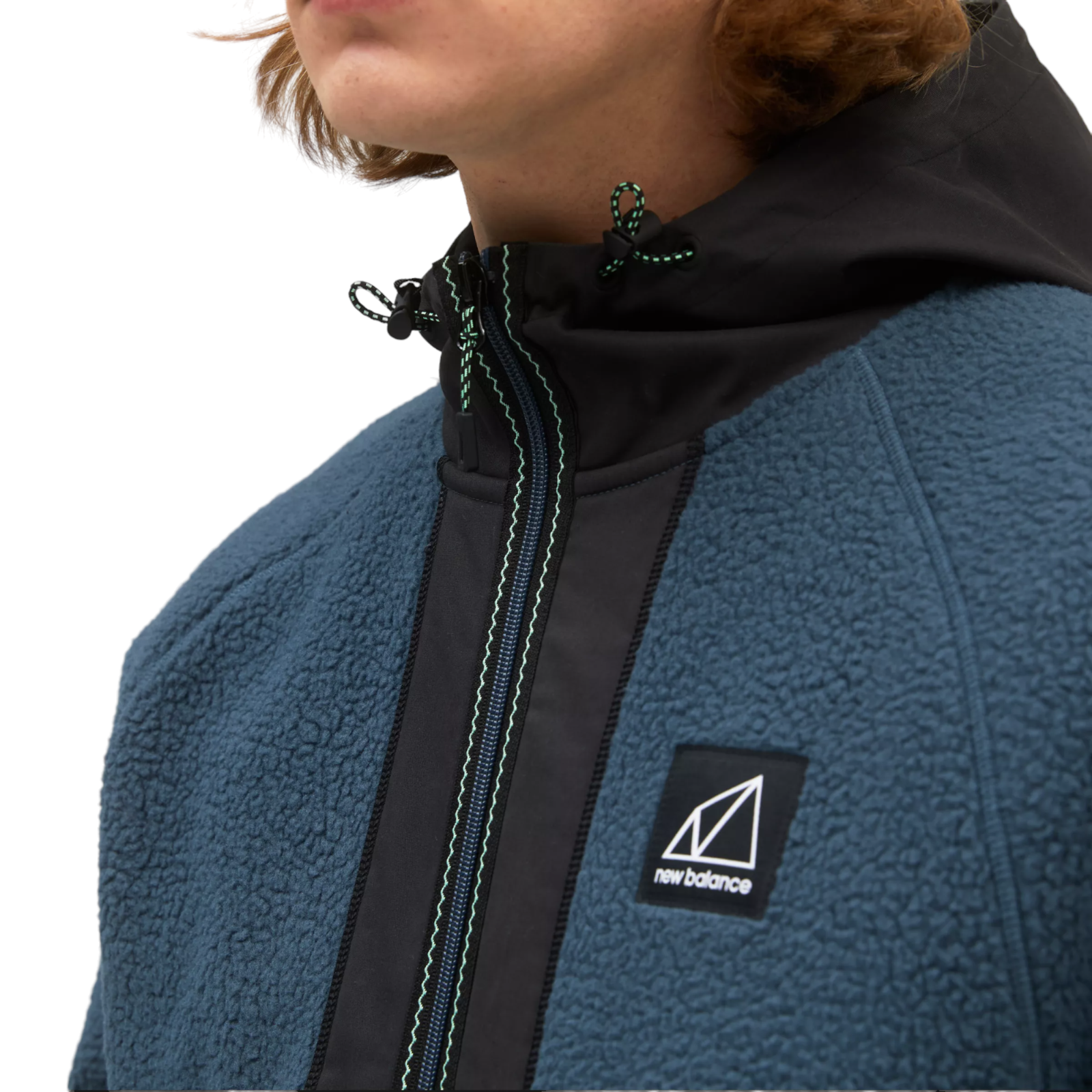 New Balance All Terrain High Pile Hybrid Sherpa Jacket - Blue - ViaductClothing -  -  