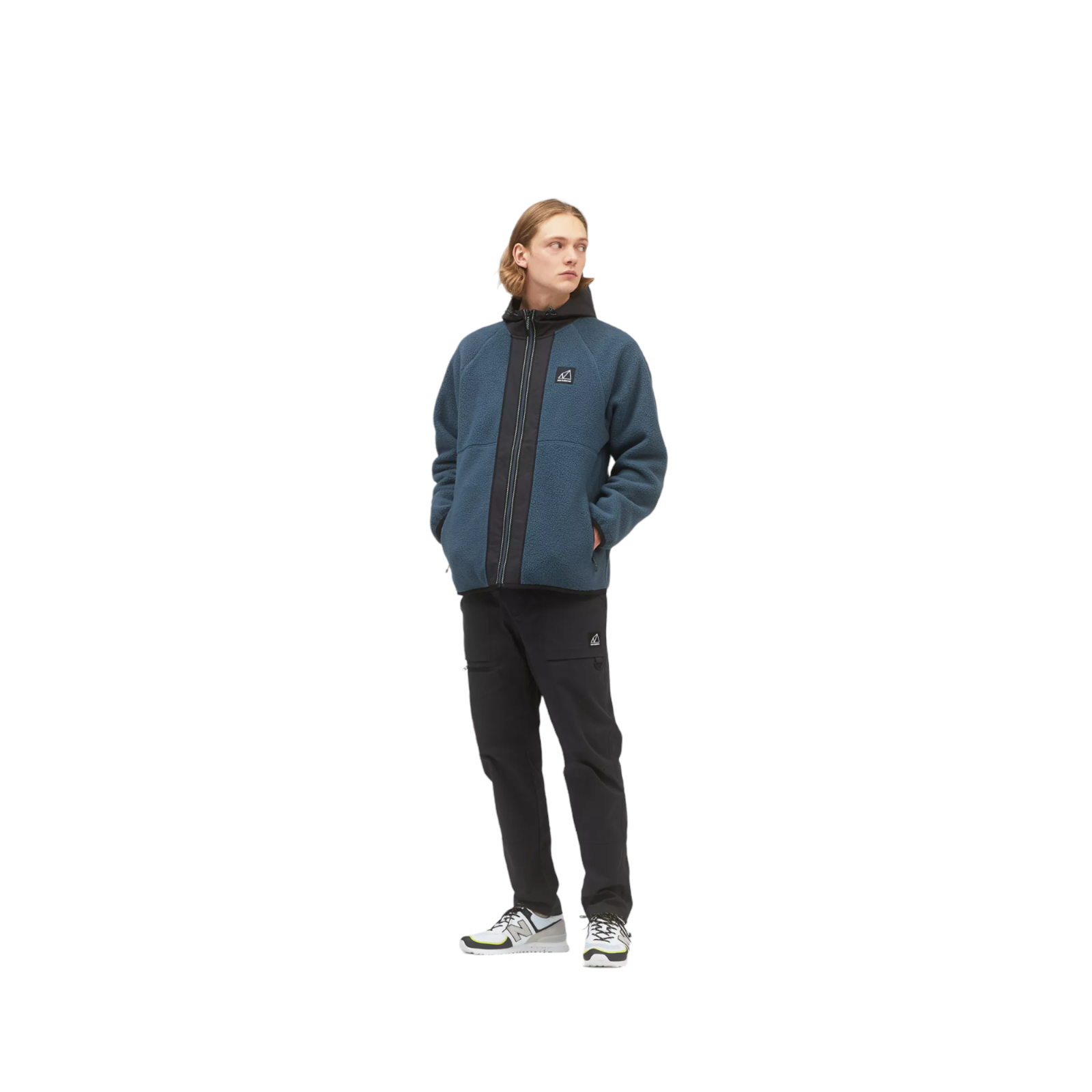 New Balance All Terrain High Pile Hybrid Sherpa Jacket - Blue - ViaductClothing -  -  