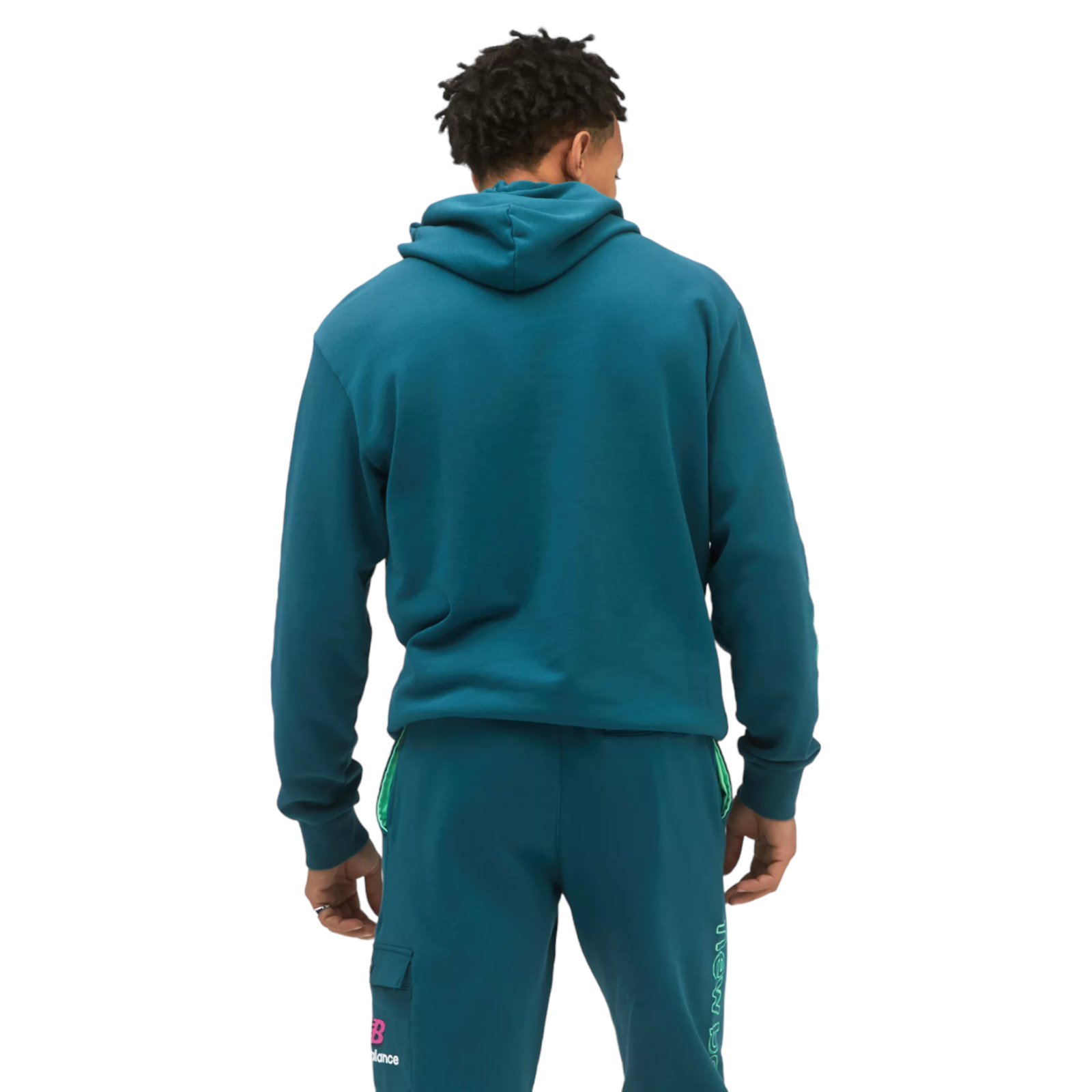 New Balance Athletics Clash Sweat Hoodie - Teal Green - ViaductClothing -  -  