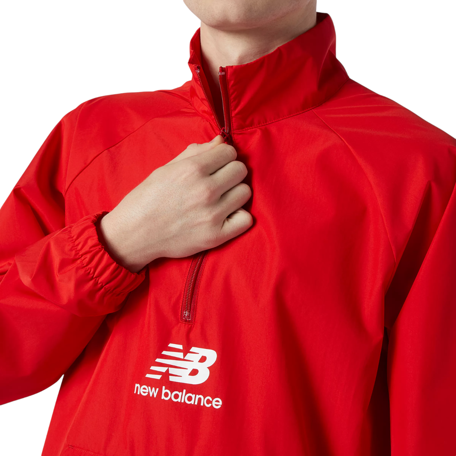 New Balance Essential Anorak Jacket Winbreaker - Red - ViaductClothing -  -  