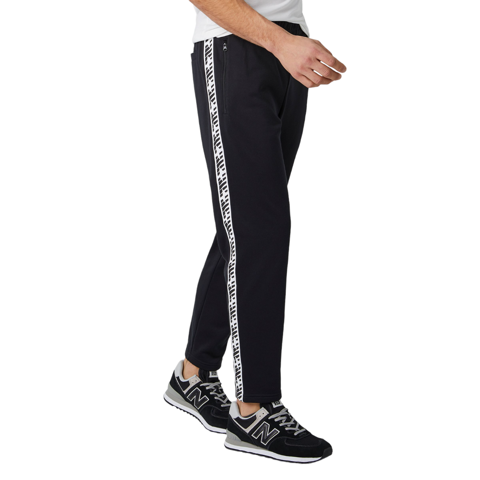 New Balance Essentials Track Pant - Black White - ViaductClothing -  -  