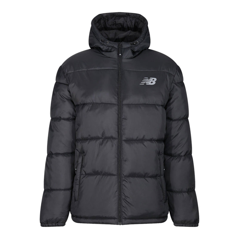 New Balance Long Puffer Jacket Coat Black NENJKM892 BK ViaductClothing