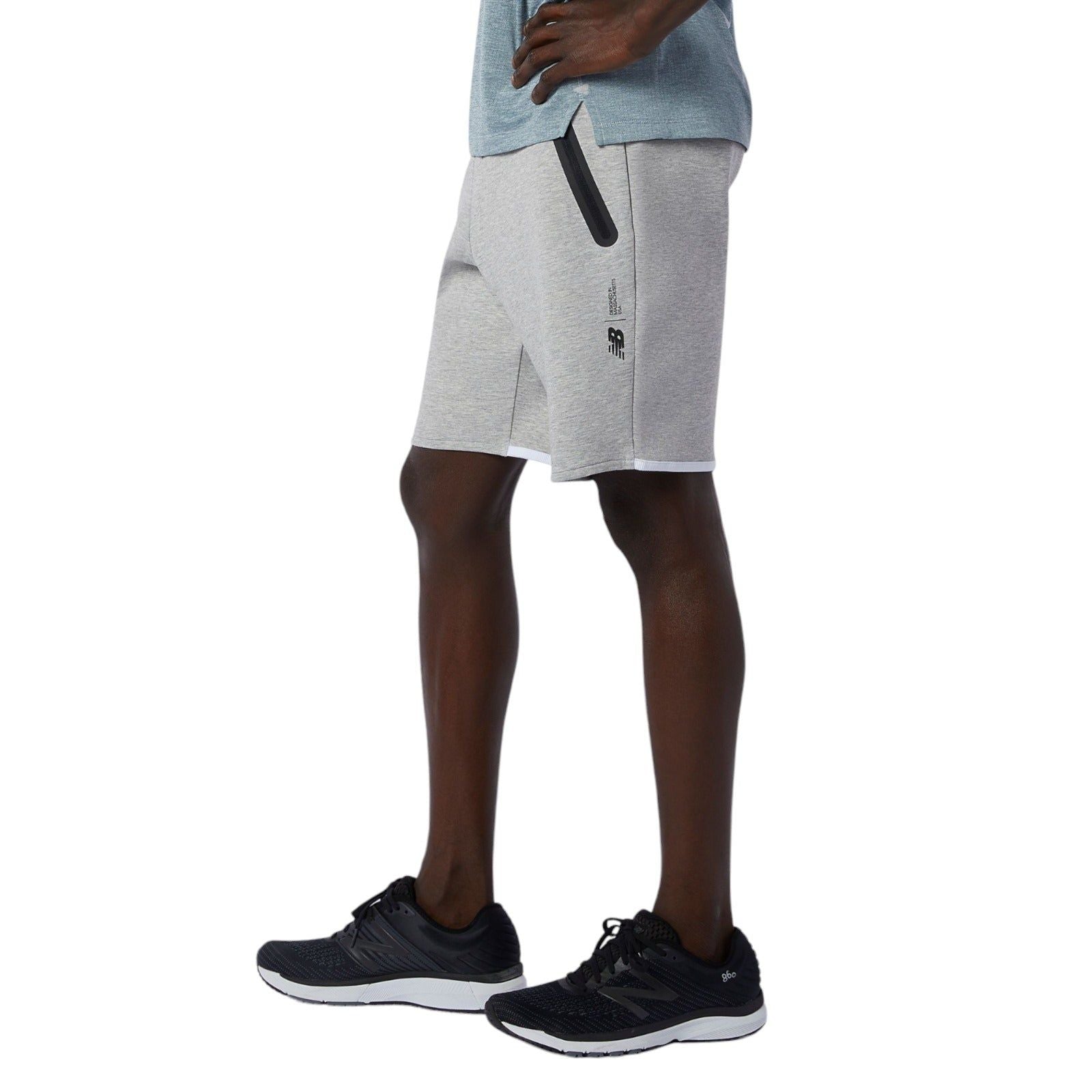 New Balance Men's Fortitech Fleece Shorts - Grey - ViaductClothing -  -  