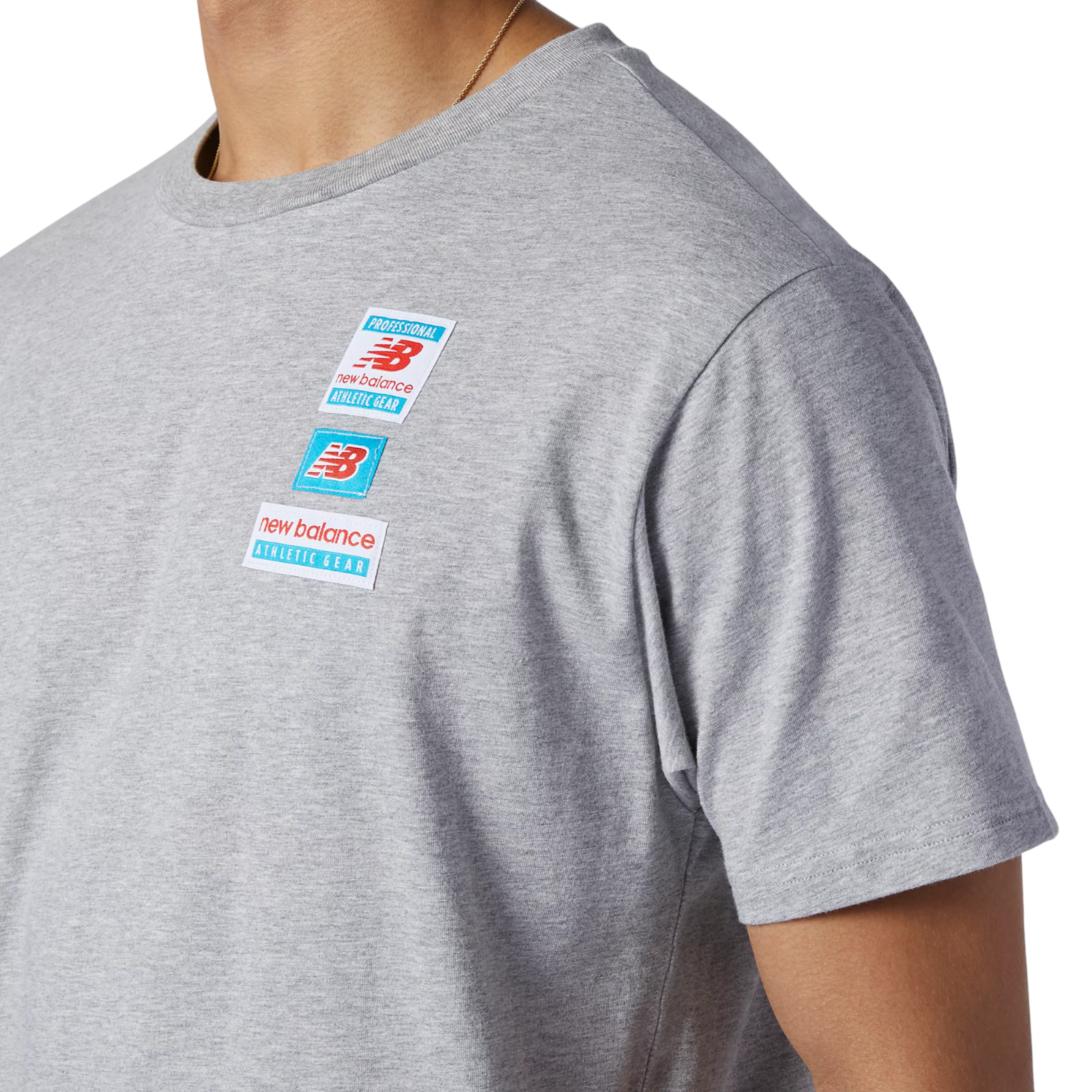 New Balance Nb Essentials Tag T-Shirt - Grey - ViaductClothing -  -  