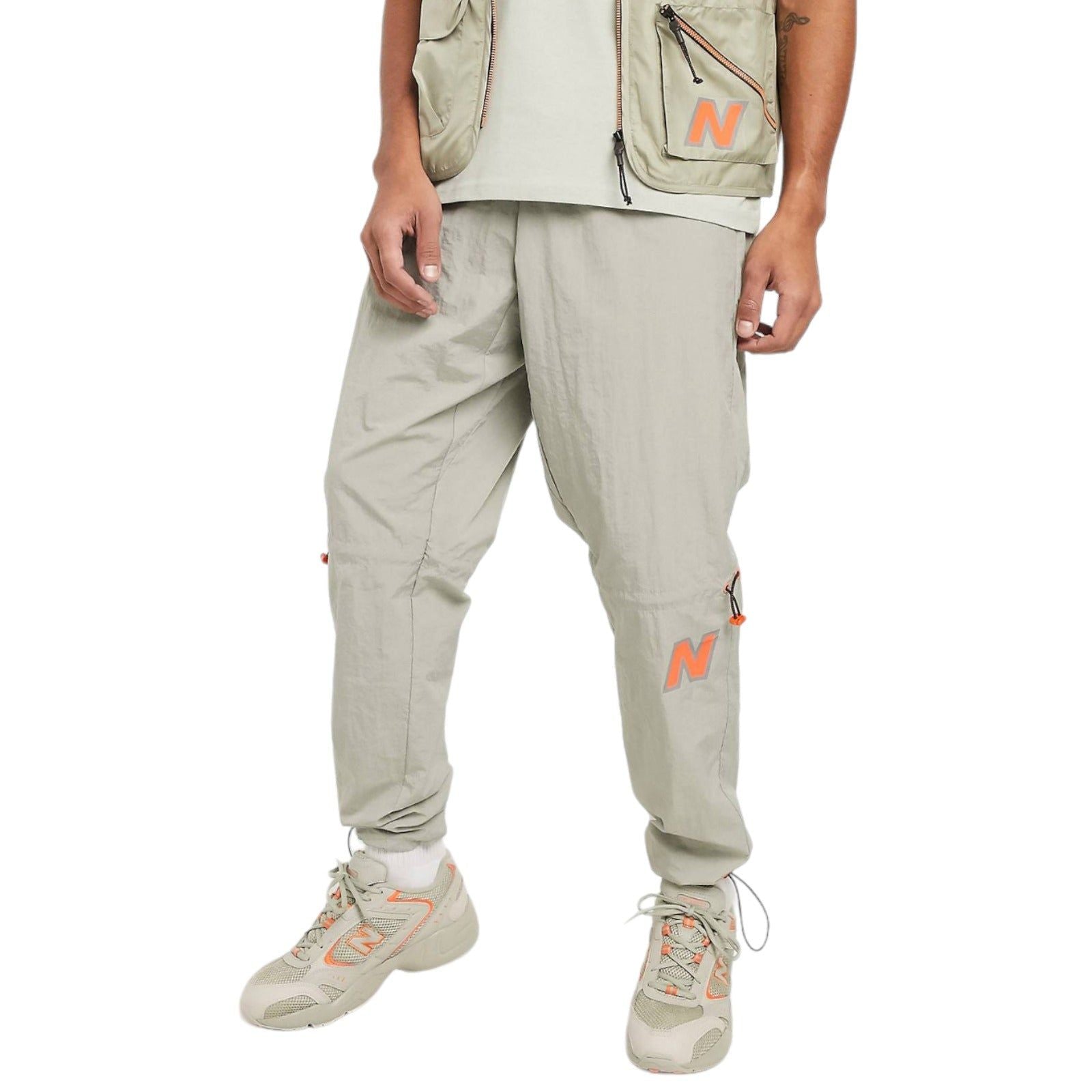 New Balance Utility Pack Utility Woven Logo Pants - Beige - ViaductClothing -  -  