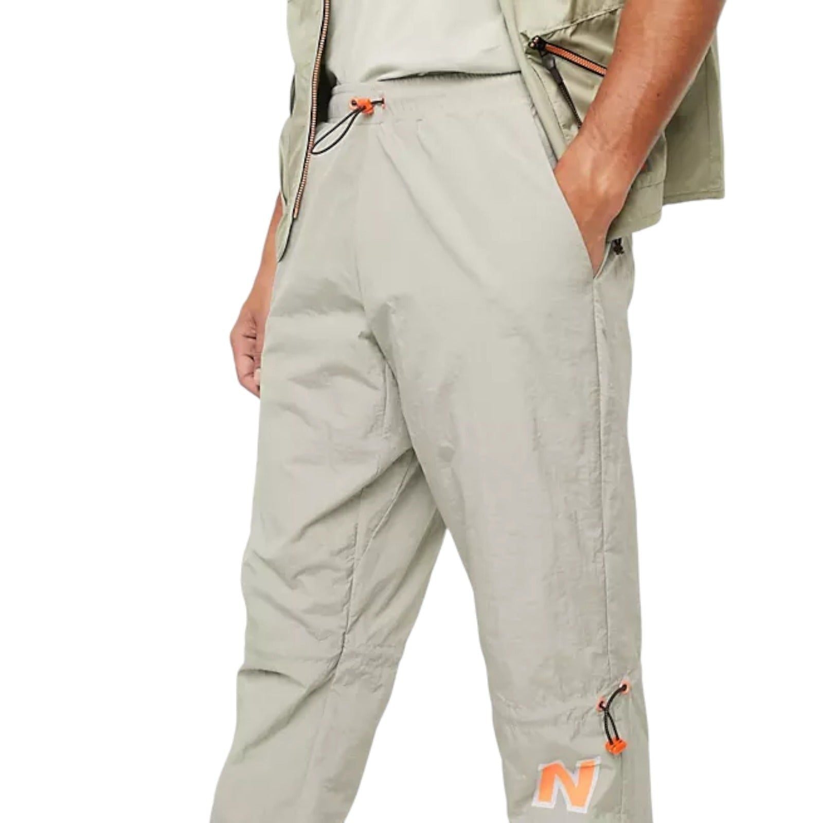 New Balance Utility Pack Utility Woven Logo Pants - Beige - ViaductClothing -  -  