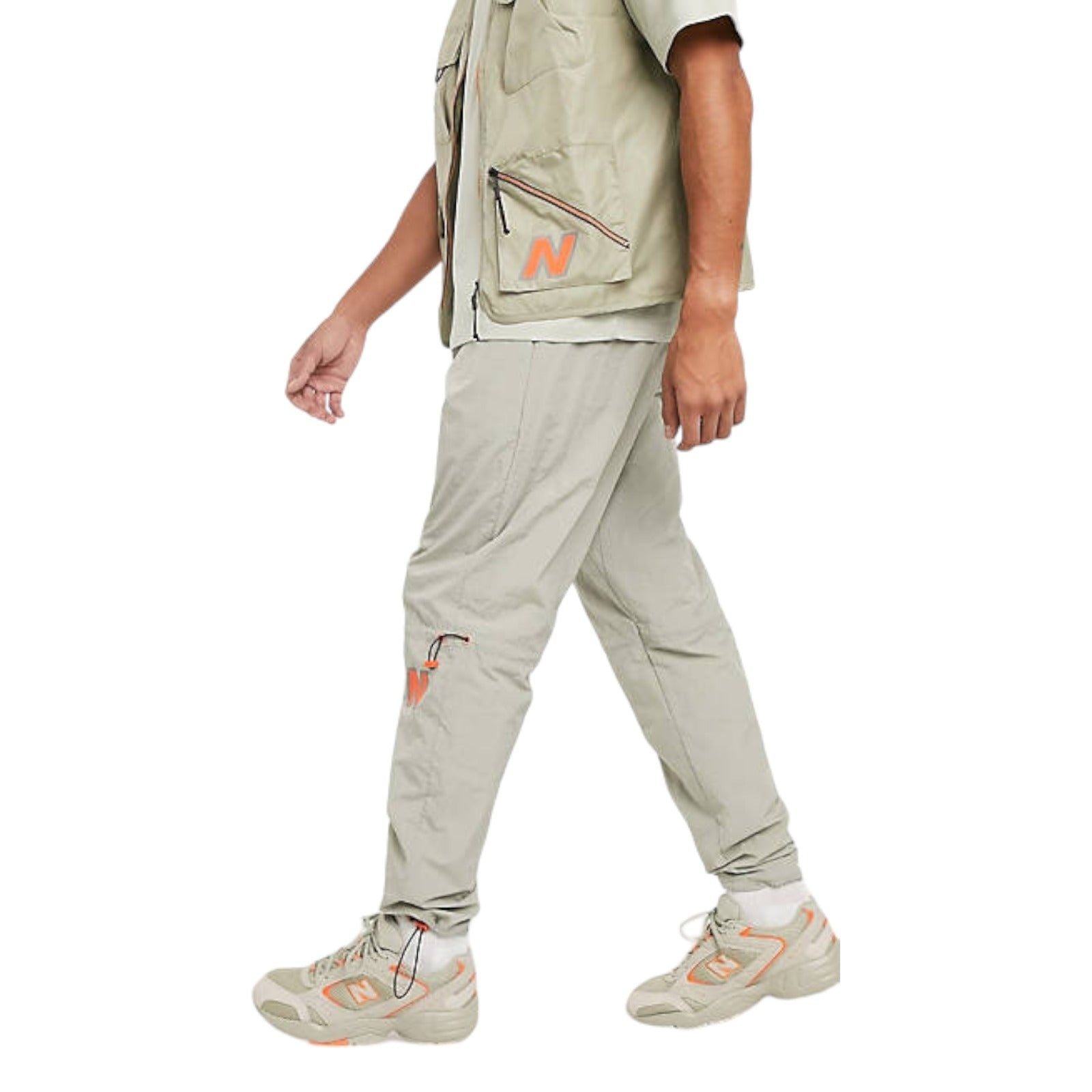 New Balance Utility Pack Utility Woven Logo Pants - Beige - ViaductClothing -  -  