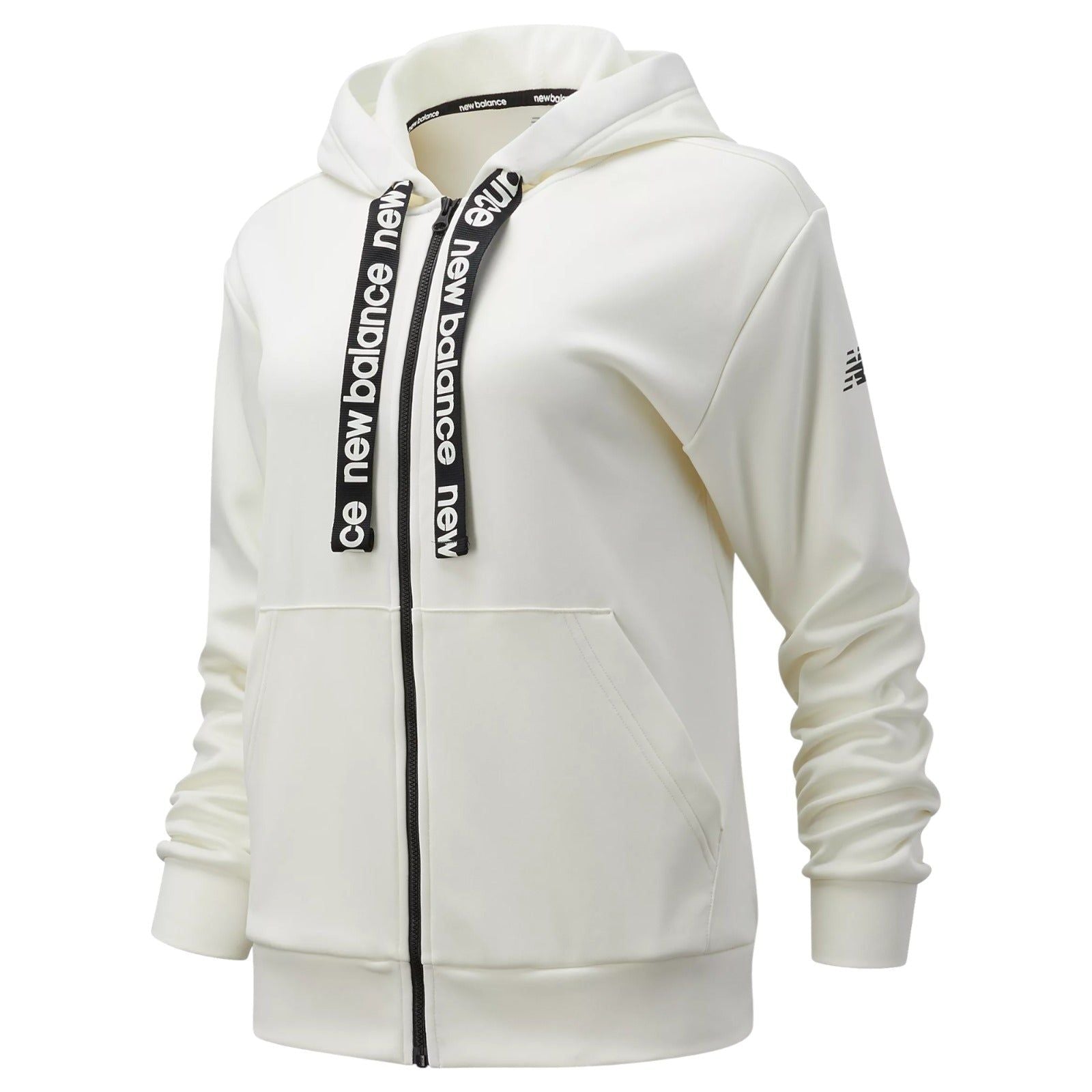 New Balance Women's Relentless Performance Fleece Full Zip Hoodie - Sea Salt - ViaductClothing -  -  