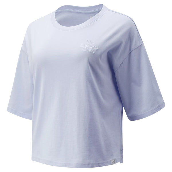 New Balance Womens Athletics Intelligent Choice SS Lifestyle T-Shirt - Lilac - ViaductClothing -  -  