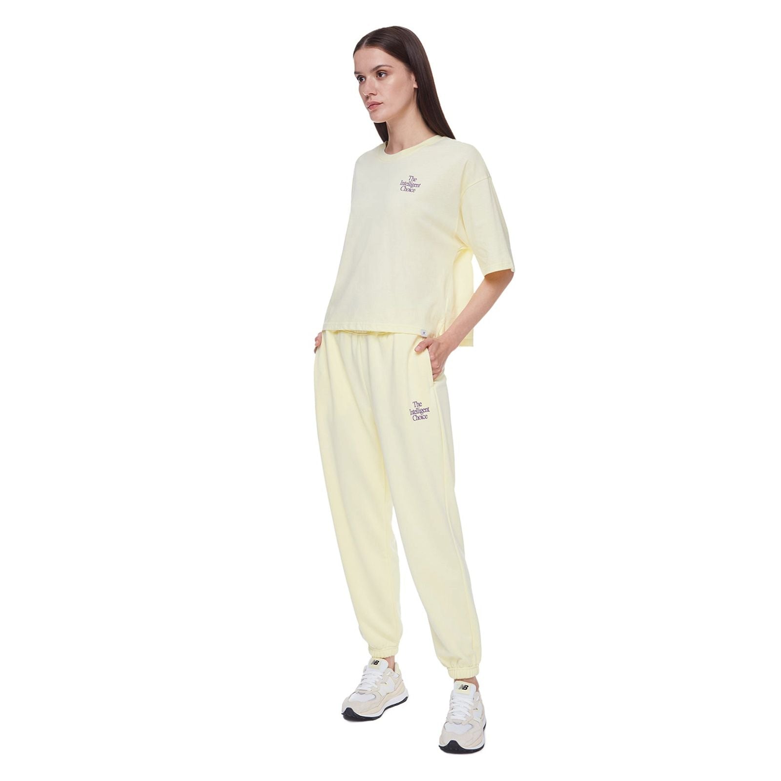 New Balance Womens Athletics Intelligent Choice Tee - Saturn Yellow - ViaductClothing -  -  