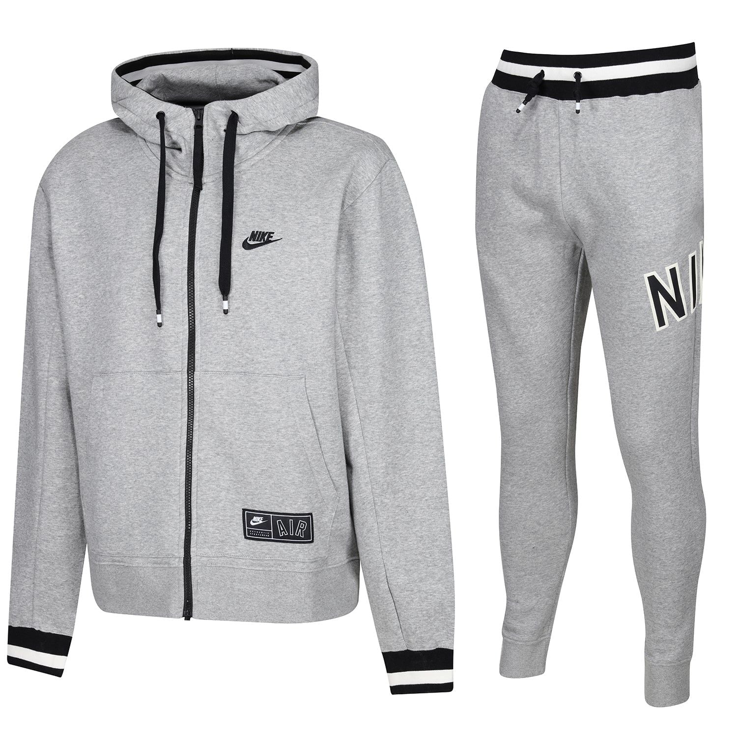 Nike Air Full Zip Fleece Varsity Tracksuit - Grey - ViaductClothing -  -  