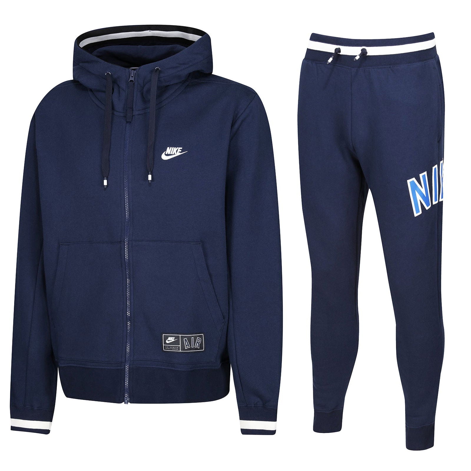 Nike Air Full Zip Fleece Varsity Tracksuit - Navy - ViaductClothing -  -  