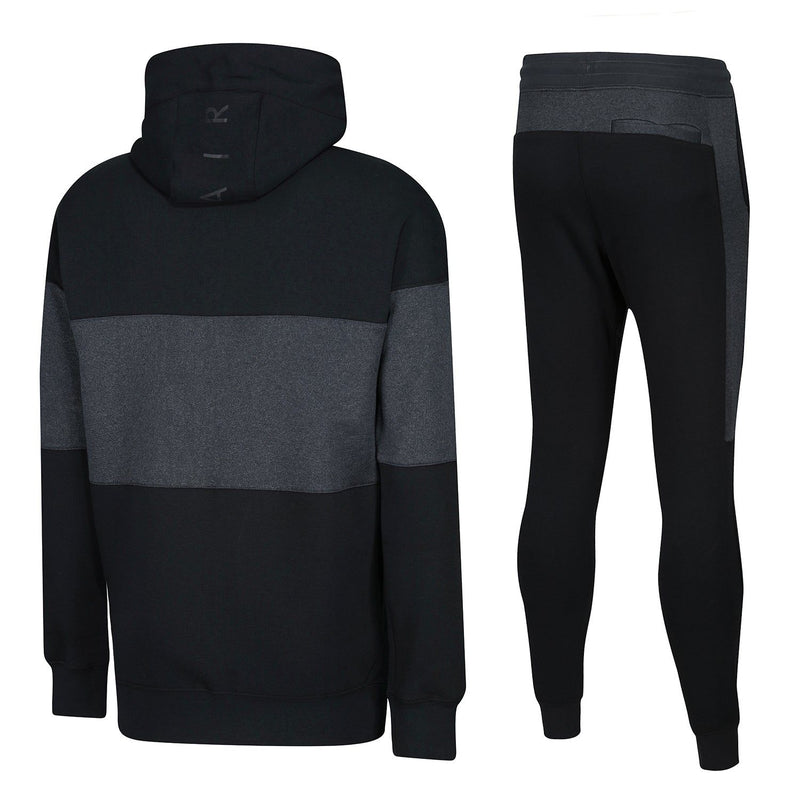 Nike Air NSW Full Zip Fleece Tracksuit Black Grey ViaductClothing