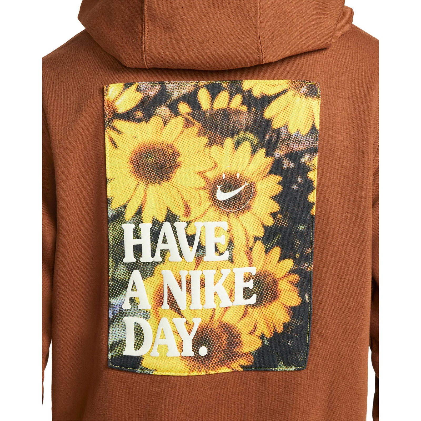 Nike Good Vibes Popover Have A Nike Day Hoodie Brown ViaductClothing