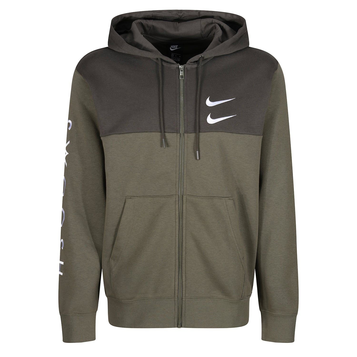 Nike NSW Swoosh Full ZIp Fleece Hoodie - Green - ViaductClothing -  -  