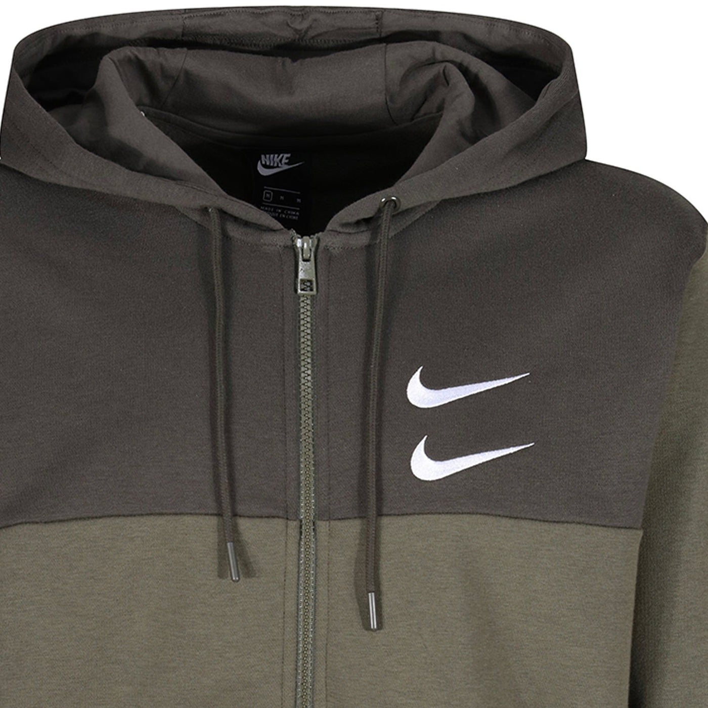 Nike NSW Swoosh Full ZIp Fleece Hoodie Green