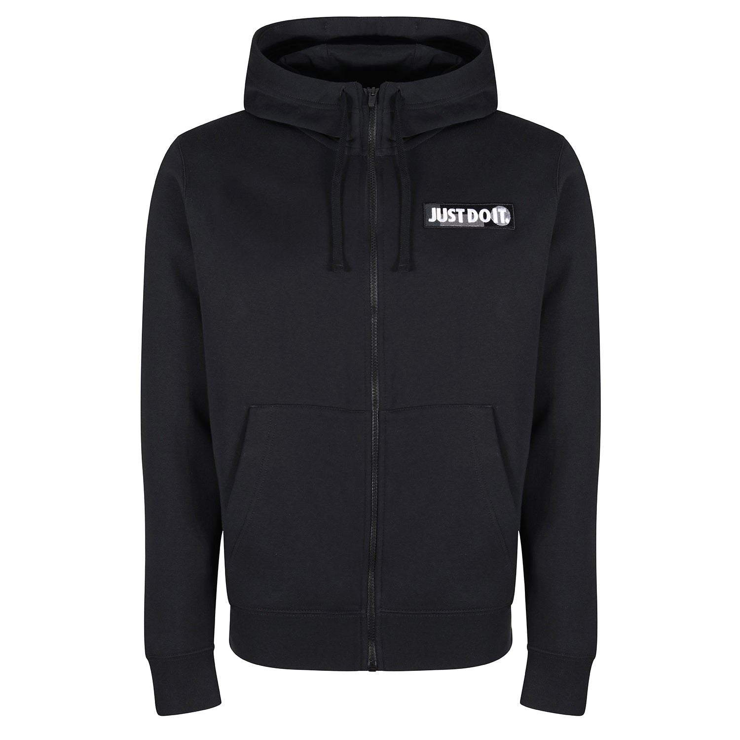 Nike Sportswear Just Do It Full-Zip Fleece Hoodie - Black - ViaductClothing -  -  
