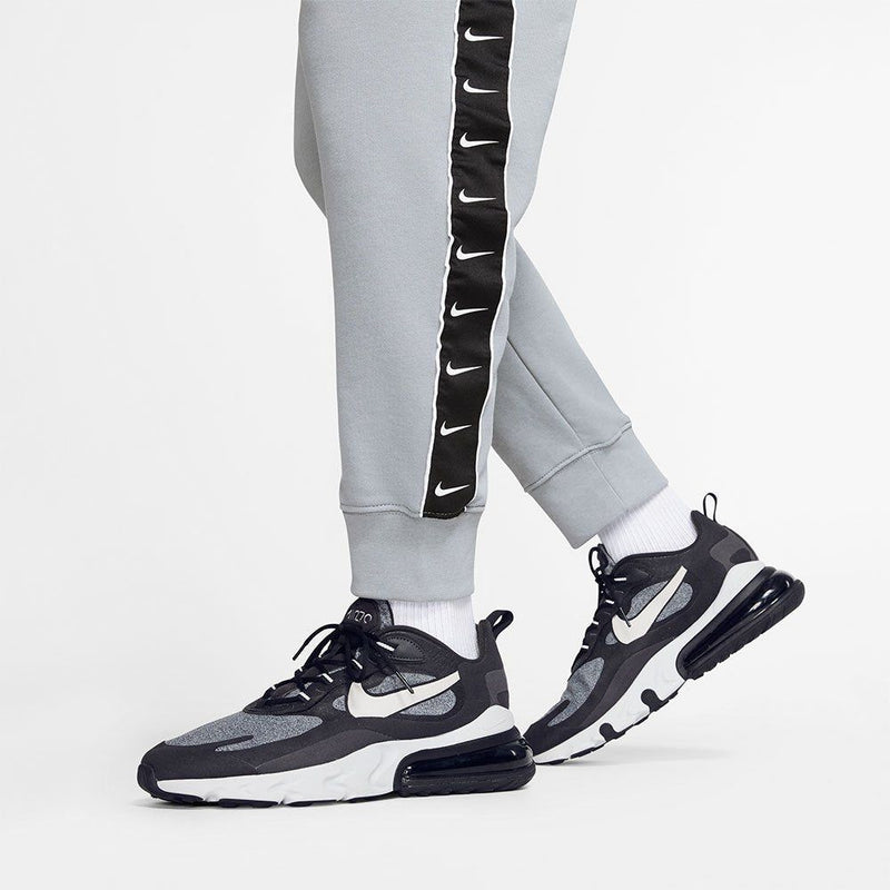 Nike Sportswear Swoosh Tape Fleece Pant Joggers Grey Black