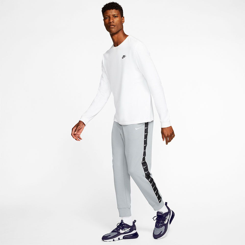 Nike Sportswear Swoosh Tape Fleece Pant Joggers - Grey Black - ViaductClothing -  -  