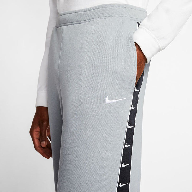 Nike Sportswear Swoosh Tape Fleece Pant Joggers Grey Black ViaductClothing