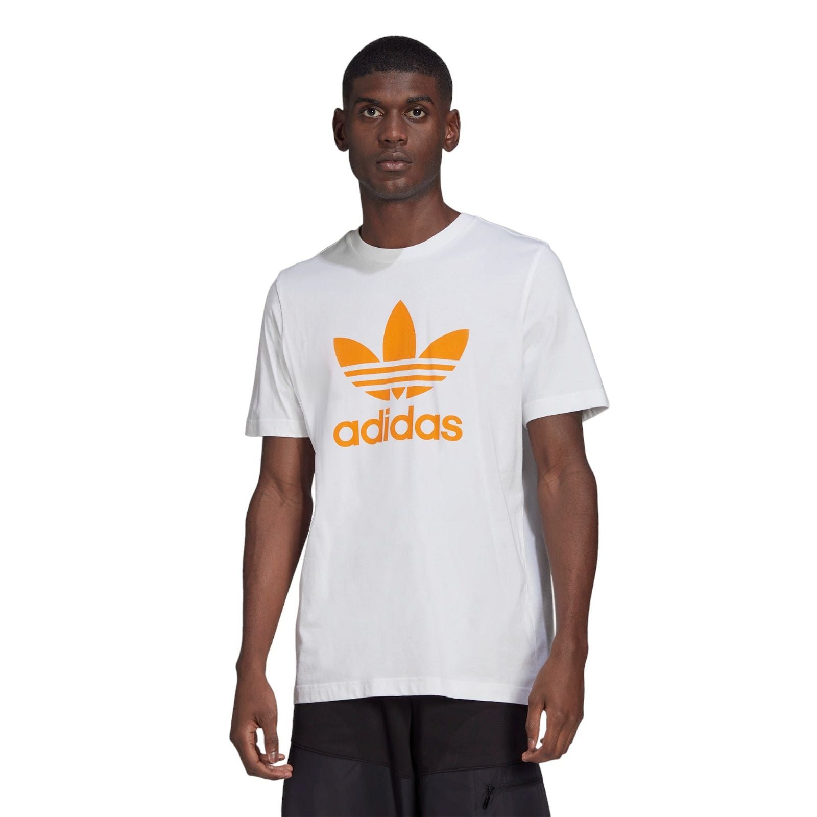 adidas Originals Adicolor Classics Trefoil Tee - White / Orange - ViaductClothing -  -  