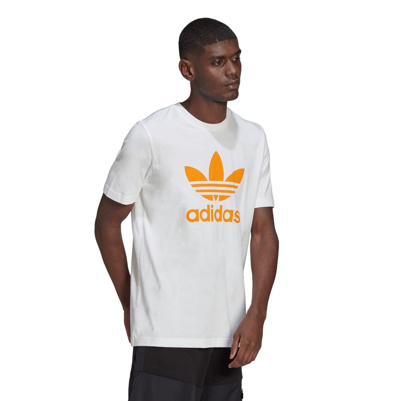 adidas Originals Adicolor Classics Trefoil Tee - White / Orange - ViaductClothing -  -  