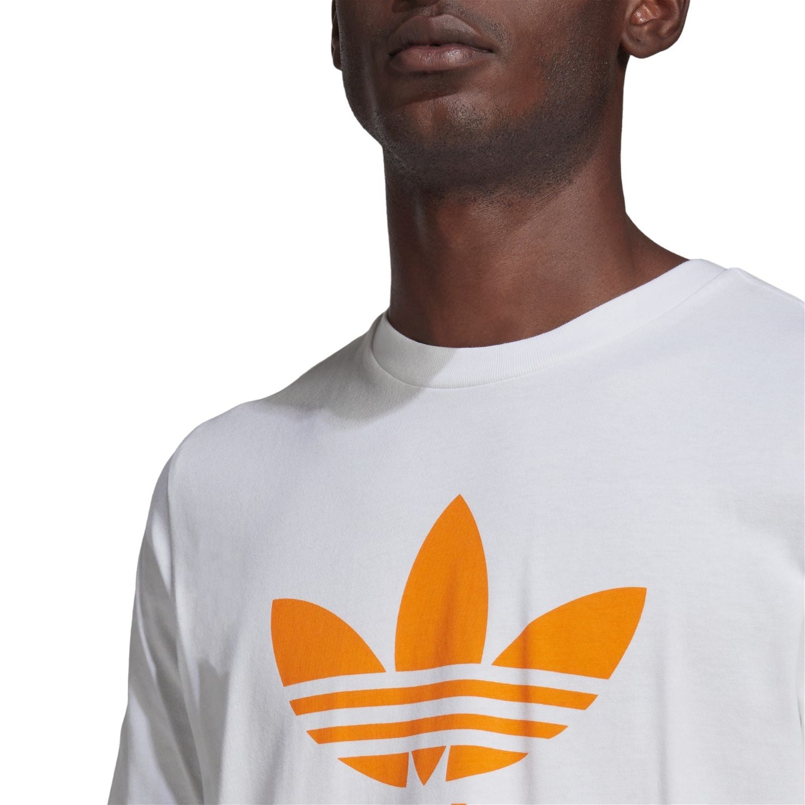 adidas Originals Adicolor Classics Trefoil Tee - White / Orange - ViaductClothing -  -  