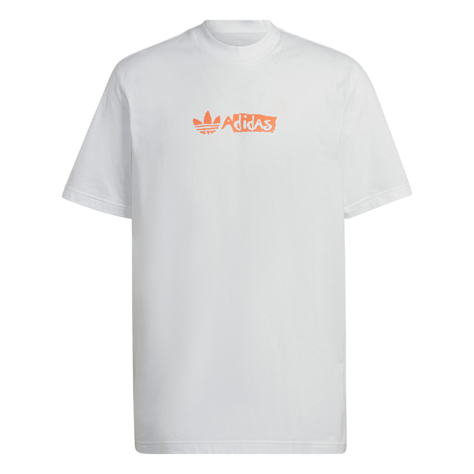 adidas Originals Victory Graphic Print Tee - White / Orange - ViaductClothing -  -  