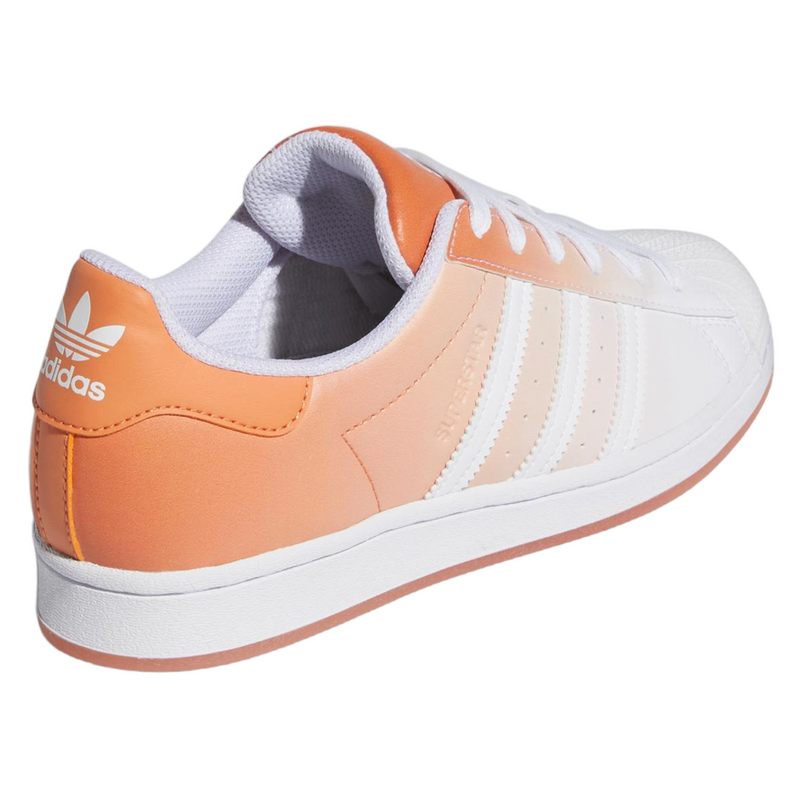adidas Originals Womens Superstar Gradient Copper Shoes - White / Orange - ViaductClothing -  -  
