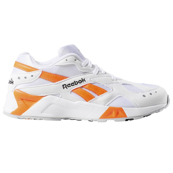 Reebok Aztrek Trainers - White/Orange - ViaductClothing -  -  