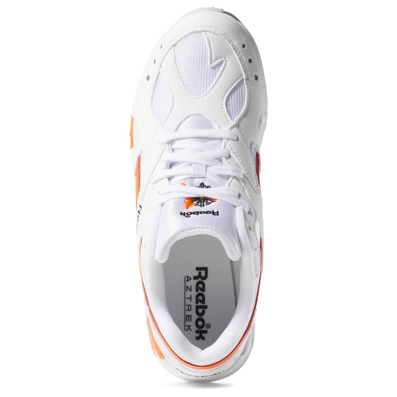 Reebok Aztrek Trainers - White/Orange - ViaductClothing -  -  