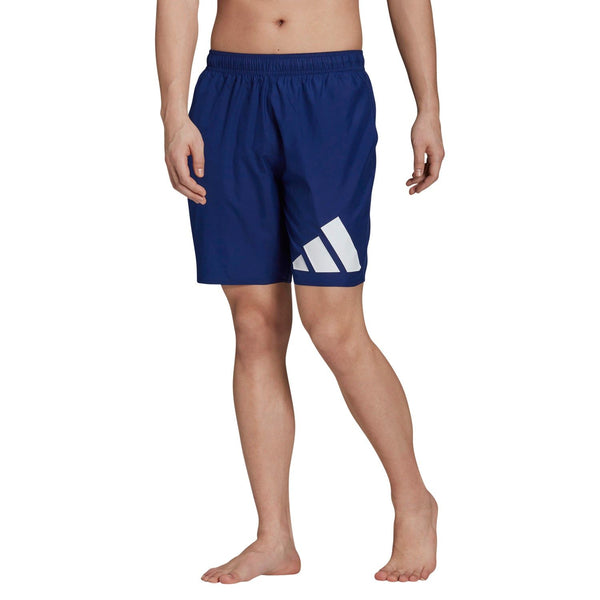 adidas Classic Logo Swim Swim Shorts - Victory Blue / Orbit Violet - ViaductClothing -  -  