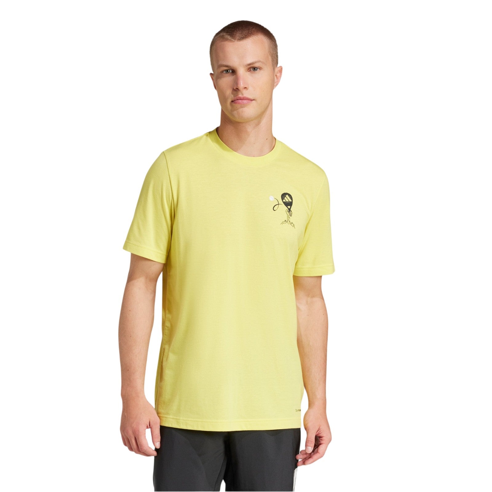 adidas Men's Padel Zone Graphic CLIMACOOL T-Shirt - Yellow