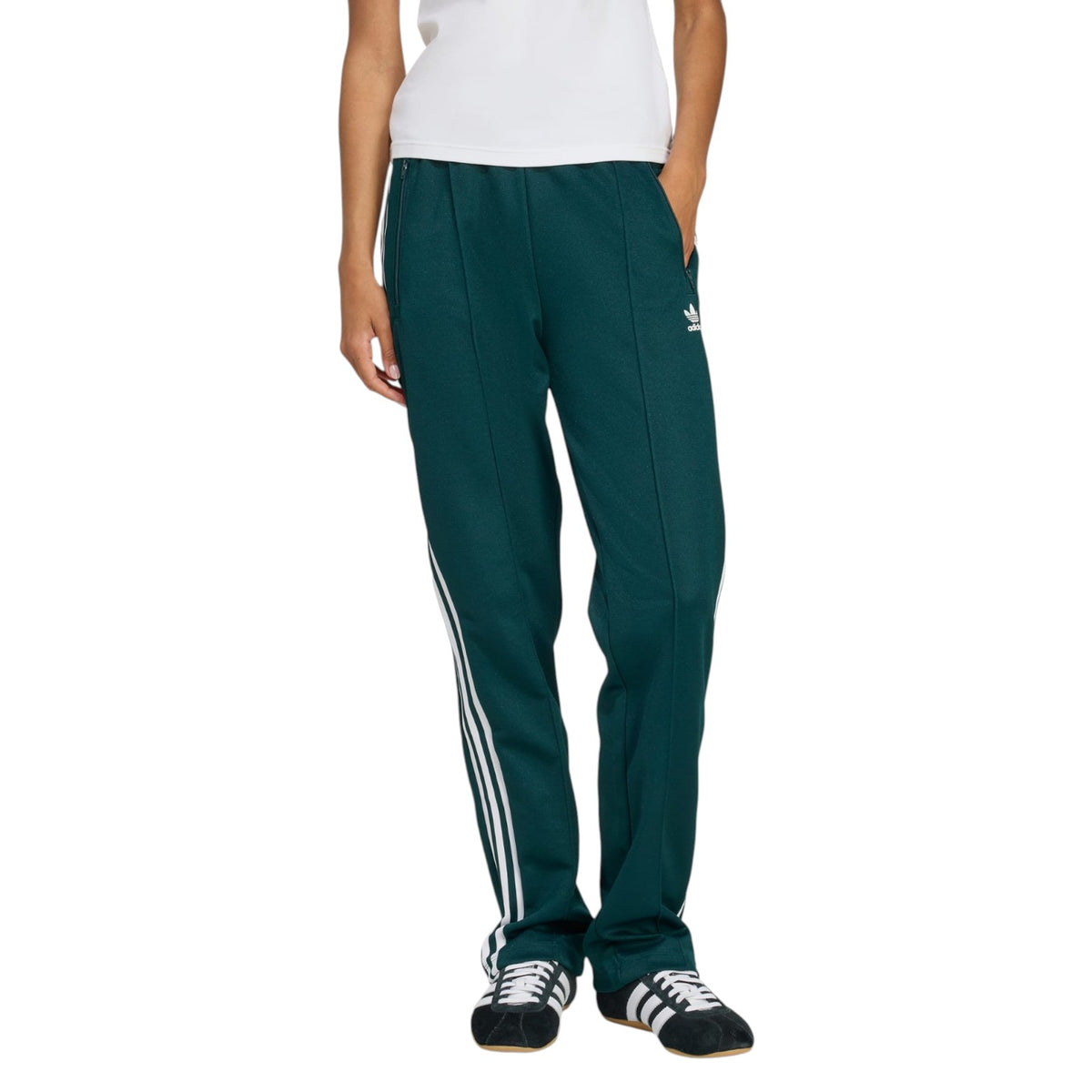 adidas Originals Women's Beckenbauer Track Pants - Aurora Ivy / White