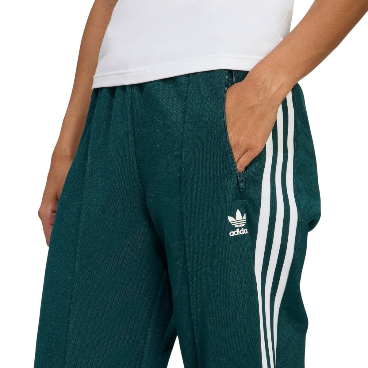 adidas Originals Women's Beckenbauer Track Pants - Aurora Ivy / White