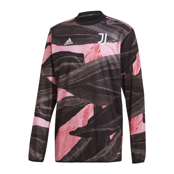 adidas Juventus Pre-Match Warm Up Top - Black / Pink - ViaductClothing -  -  