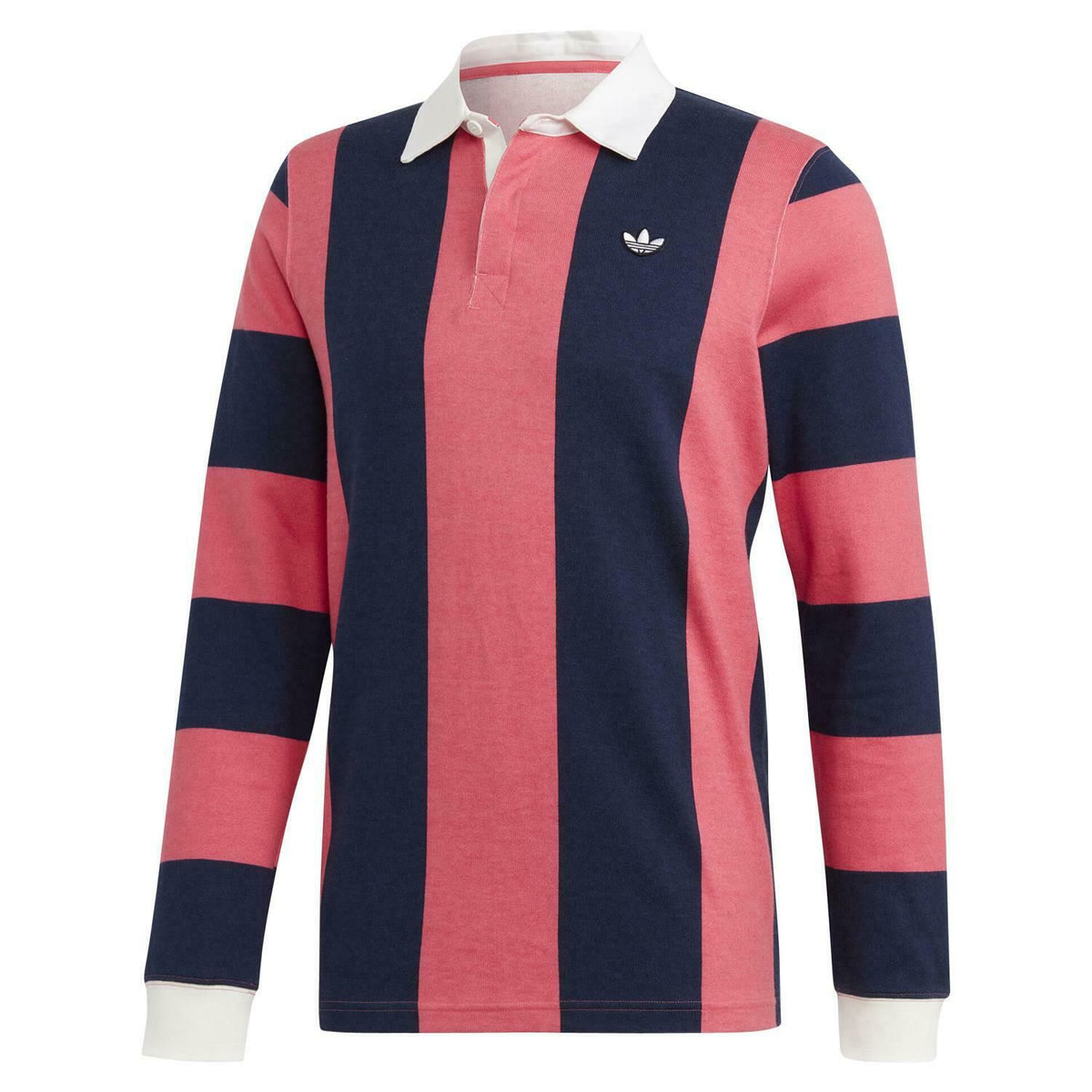 Rugby Polo Shirt Navy Pink
