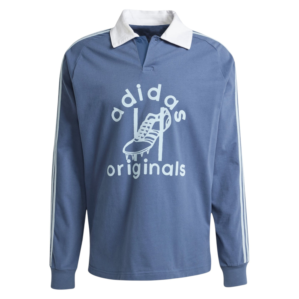 adidas Originals Retro Rugby Polo Shirt - Blue