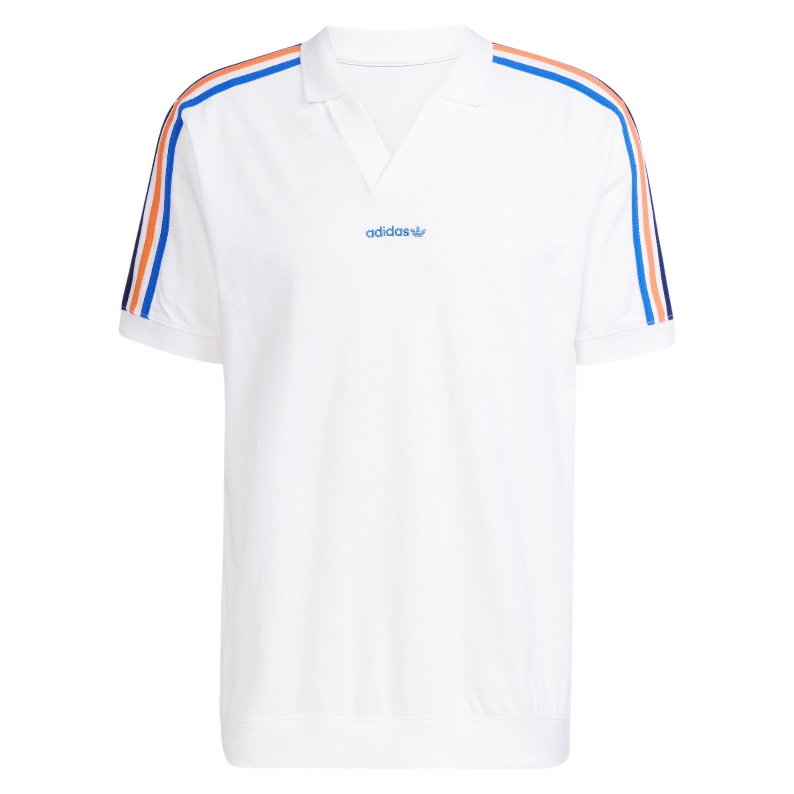 adidas Originals Men's V-Neck Polo Shirt - White