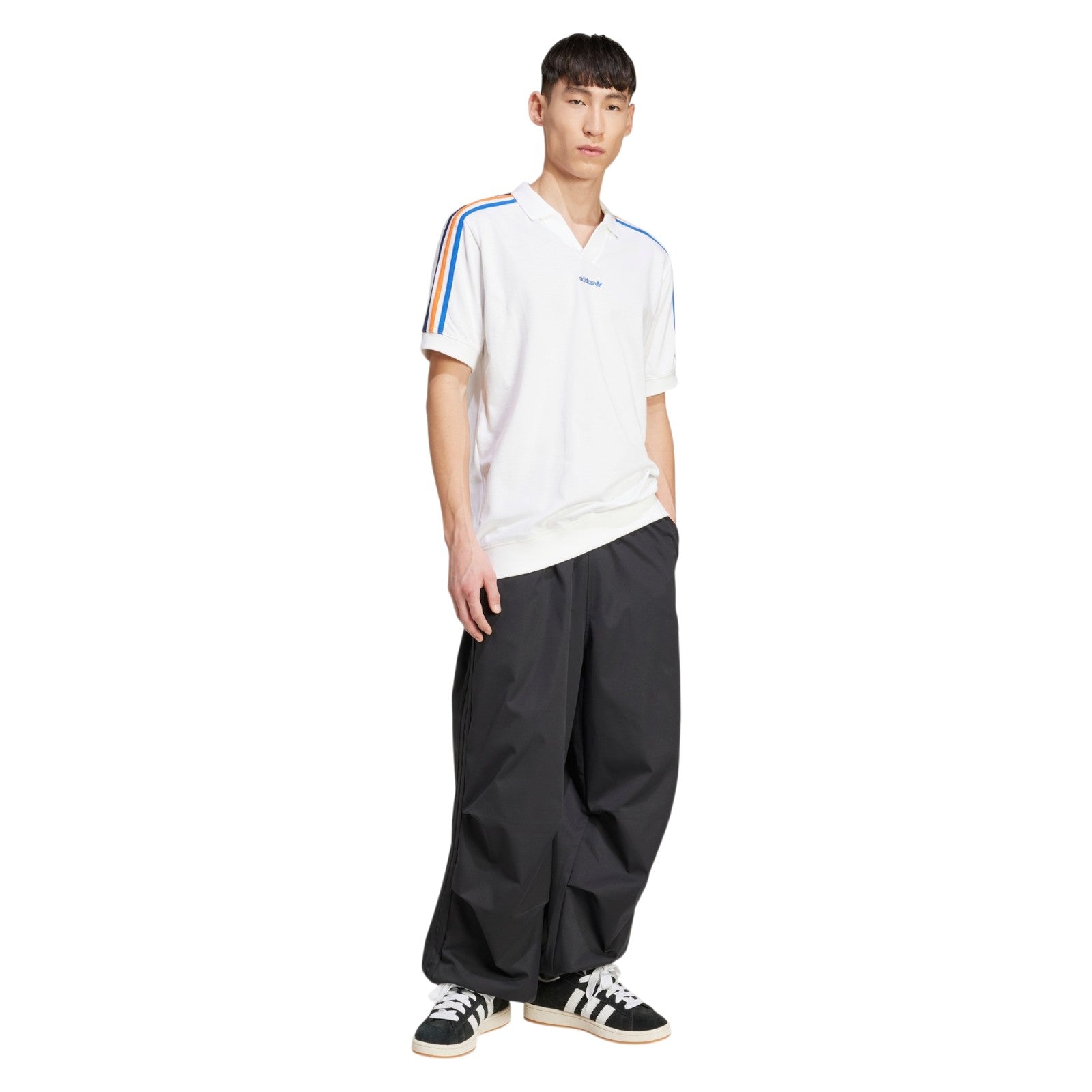 adidas Originals Men's V-Neck Polo Shirt - White