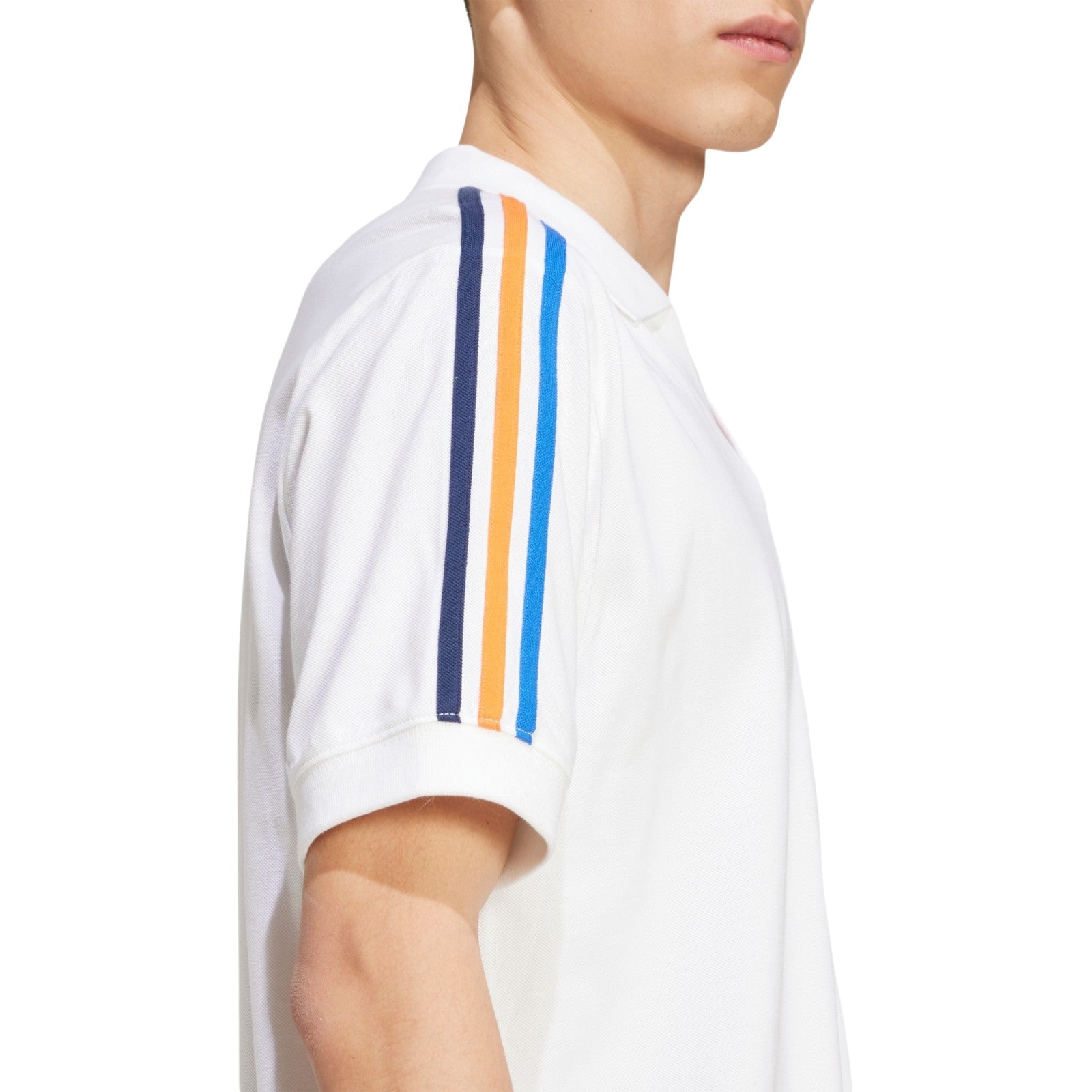 adidas Originals Men's V-Neck Polo Shirt - White