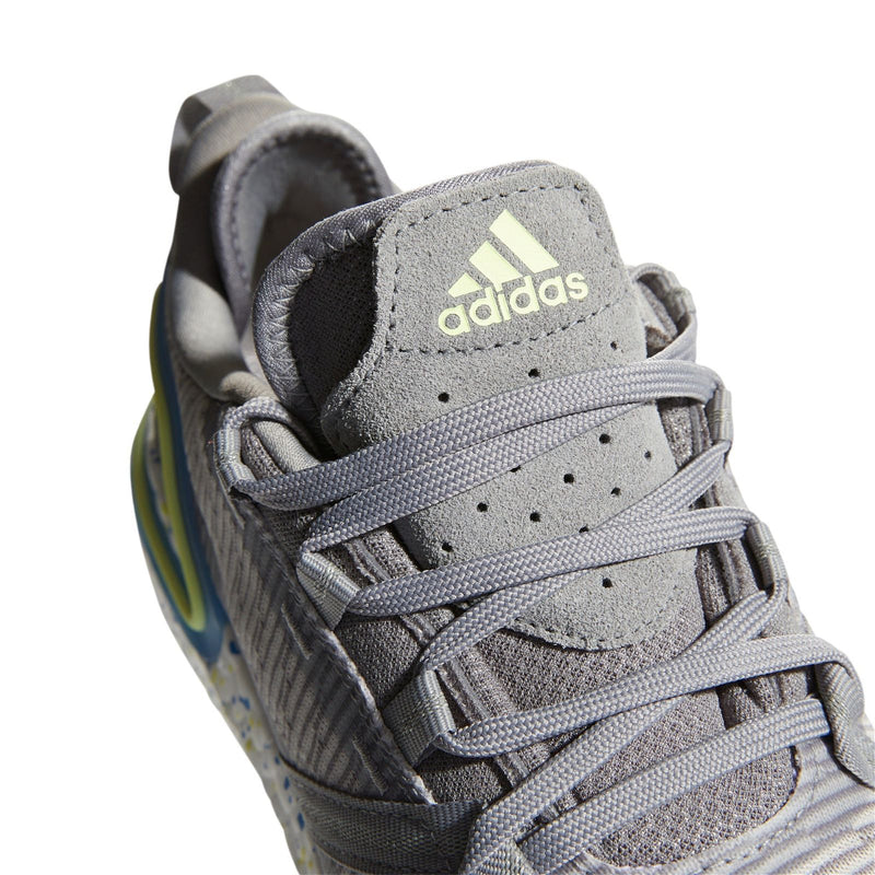 adidas Solarthon Primegreen Spikeless Golf Shoes - Grey Three / Pulse Yellow - ViaductClothing -  -  