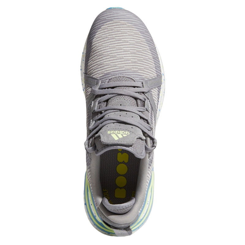 adidas Solarthon Primegreen Spikeless Golf Shoes - Grey Three / Pulse Yellow - ViaductClothing -  -  