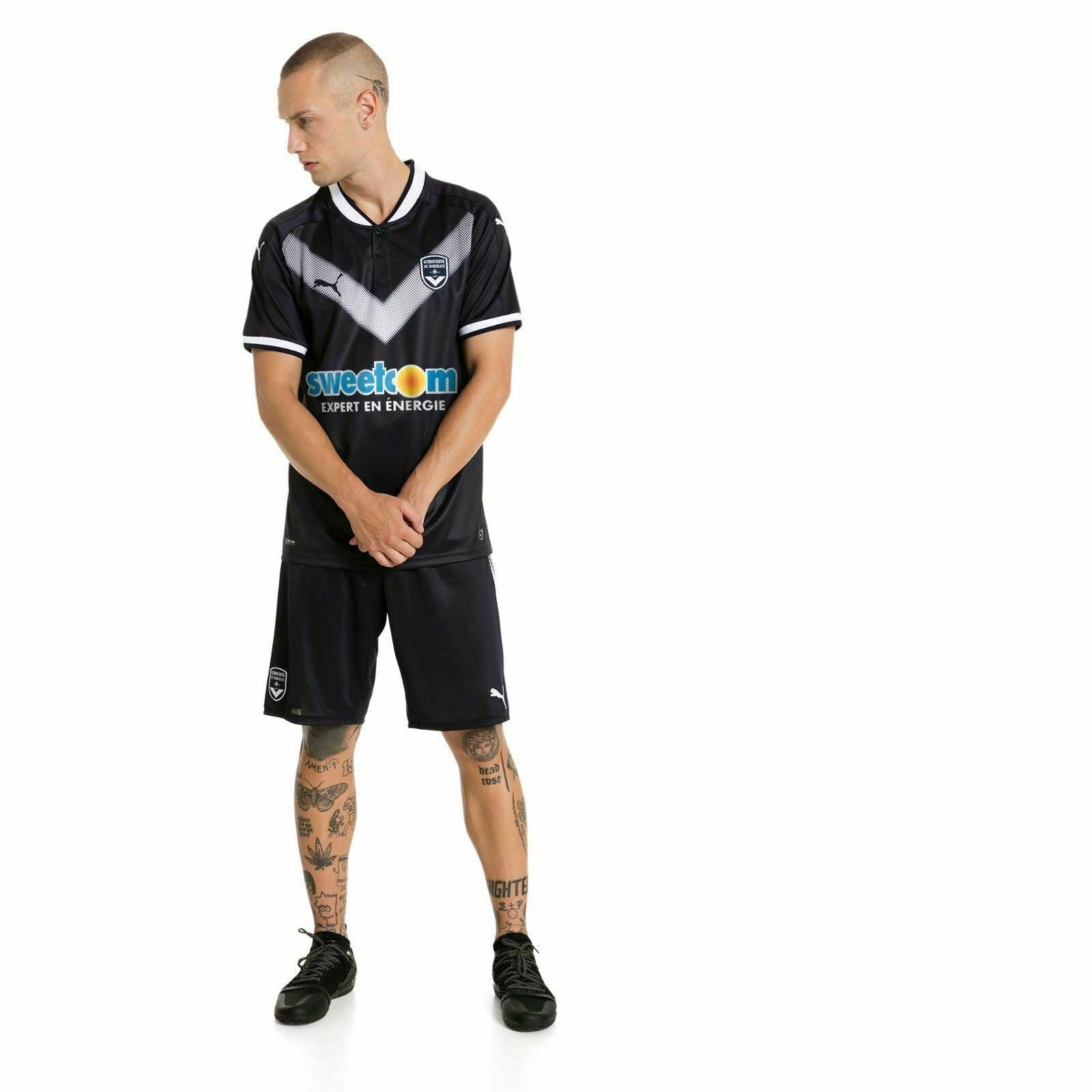 Puma Girondins de Bordeaux 2017-18 Home Short - Navy - ViaductClothing -  -  