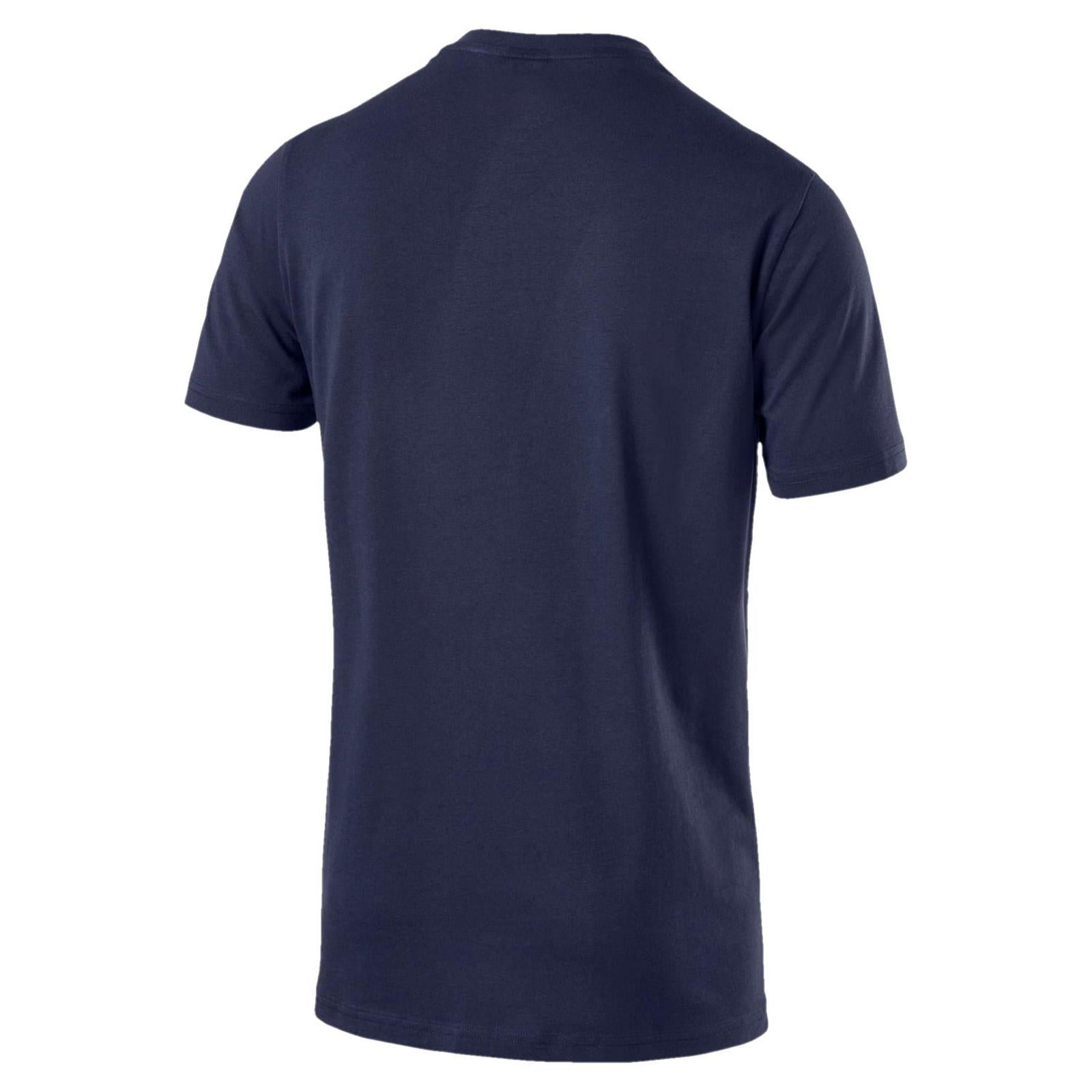 Puma Graphic Logo Block T Shirt - Navy - ViaductClothing -  -  
