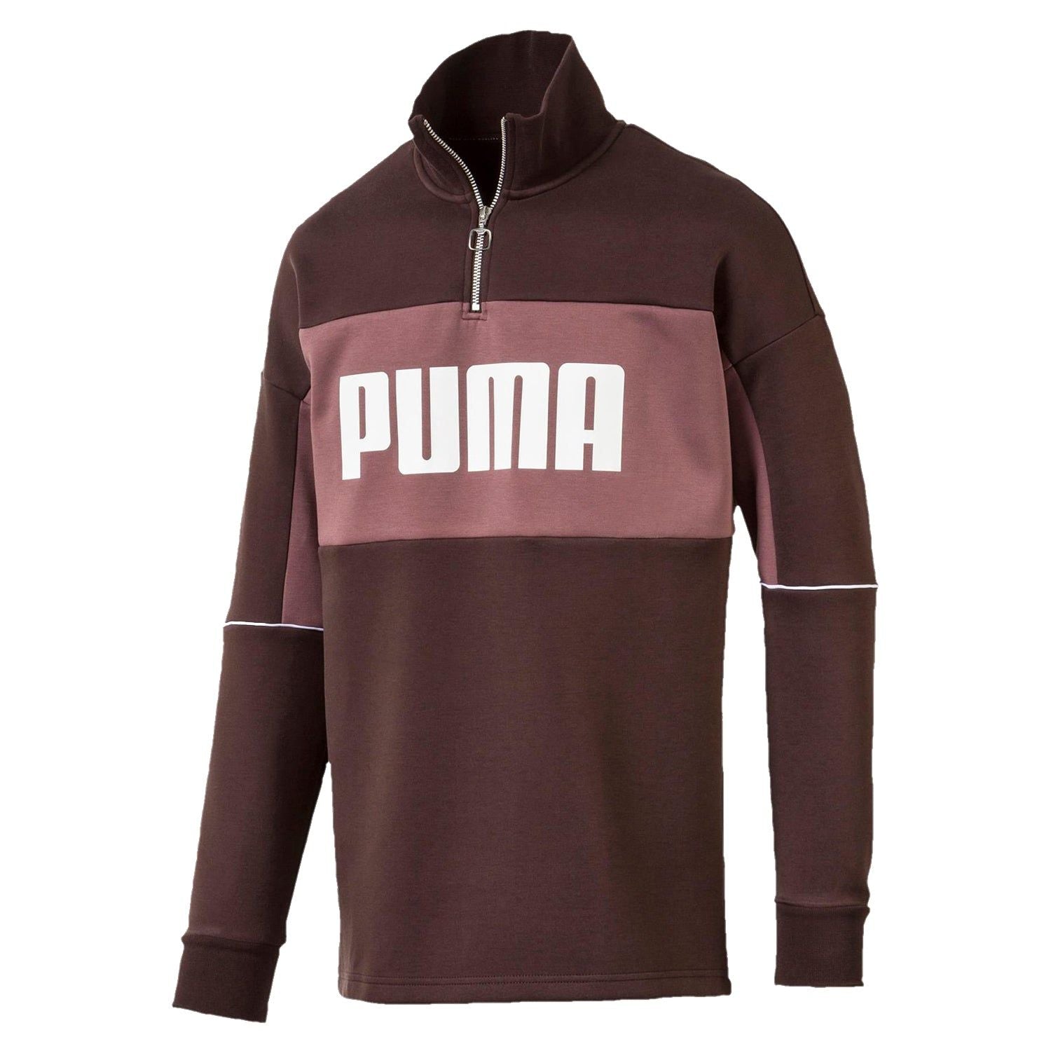 Puma Retro Quarter Zip Turtleneck Pullover - Mole - ViaductClothing -  -  